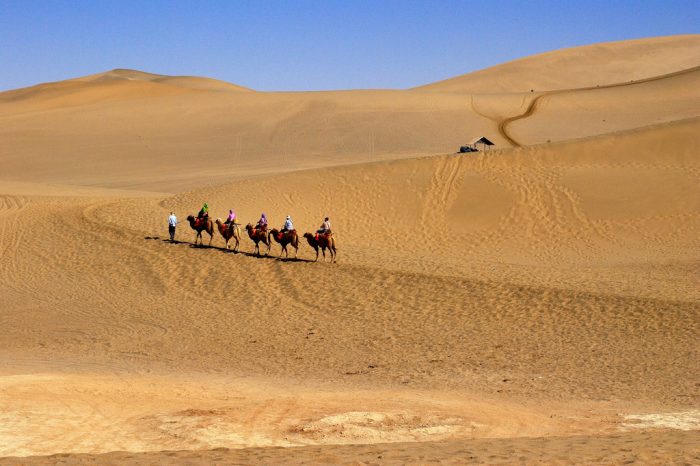Trekking and Camping in Taklamakan on Silk Road