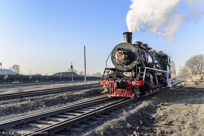 Steam locomotive in Fuxin and Sandaoling